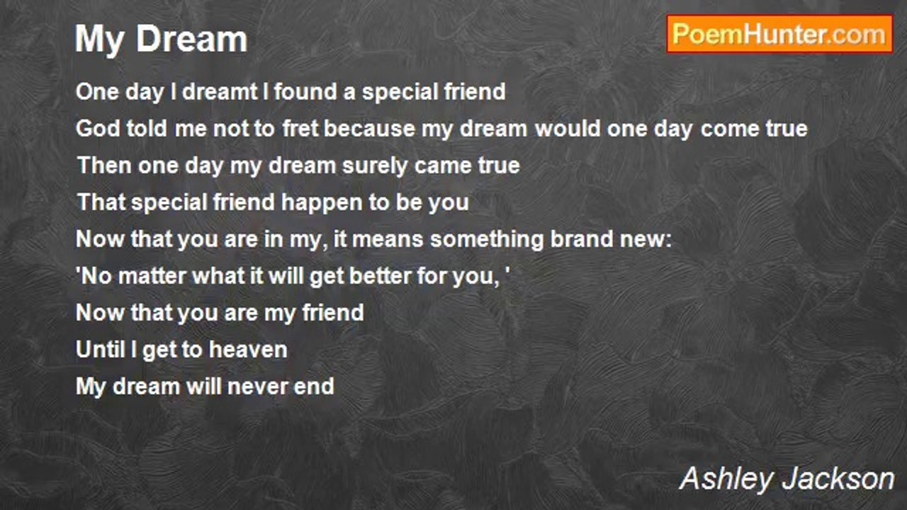 Ashley Jackson - My Dream