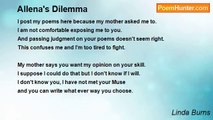 Linda Burns - Allena's Dilemma