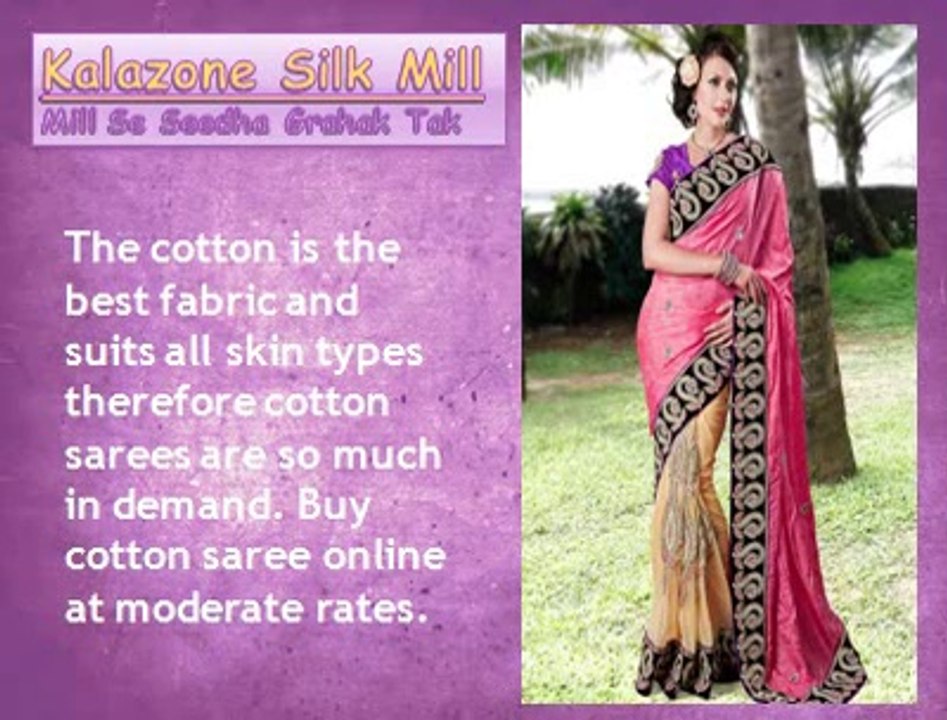 Online cotton sarees