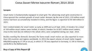 China Smart Meter Market Analysis to 2018