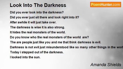 Amanda Shields - Look Into The Darkness
