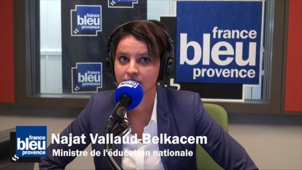 Najat Vallaud-Belkacem répond aux questions des auditeurs de France Bleu Provence
