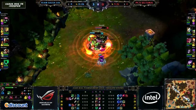League of Legends - ASUS ROG Tournament - Qualifier 6 SALSA VS PCS ULTIMA