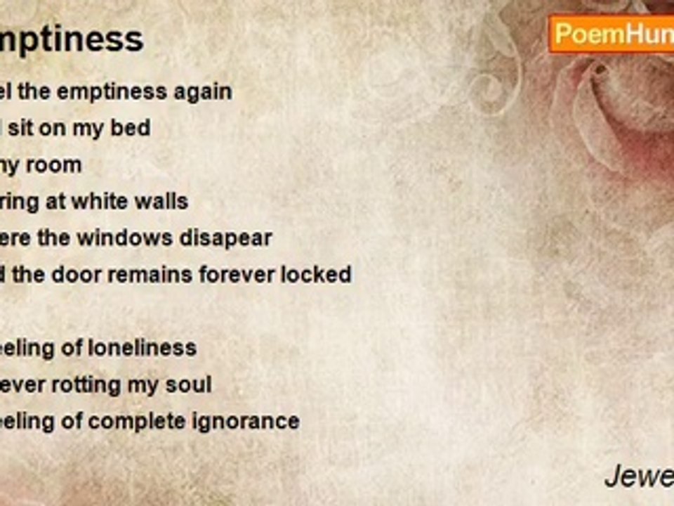 Jewel Tanka - Emptiness