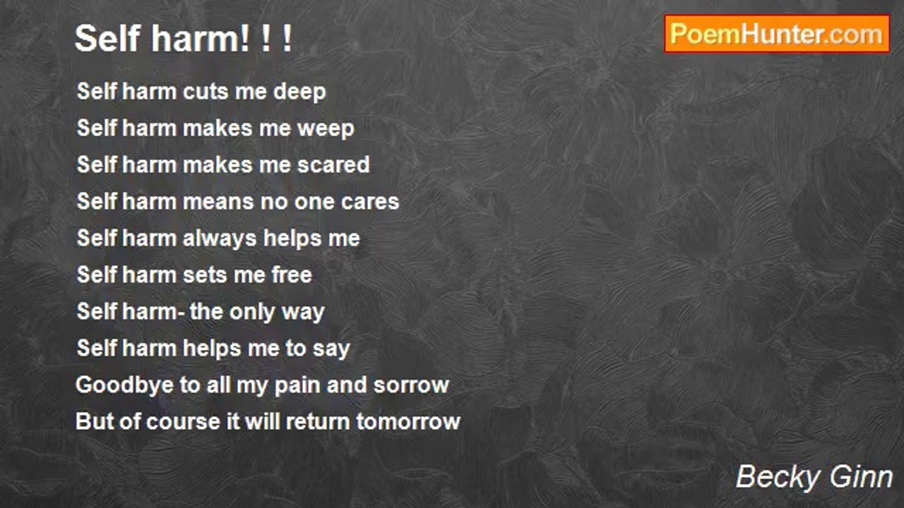 Becky Ginn - Self harm! ! !