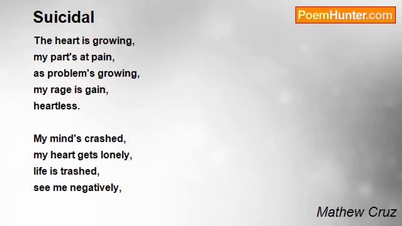 Mathew Cruz - Suicidal