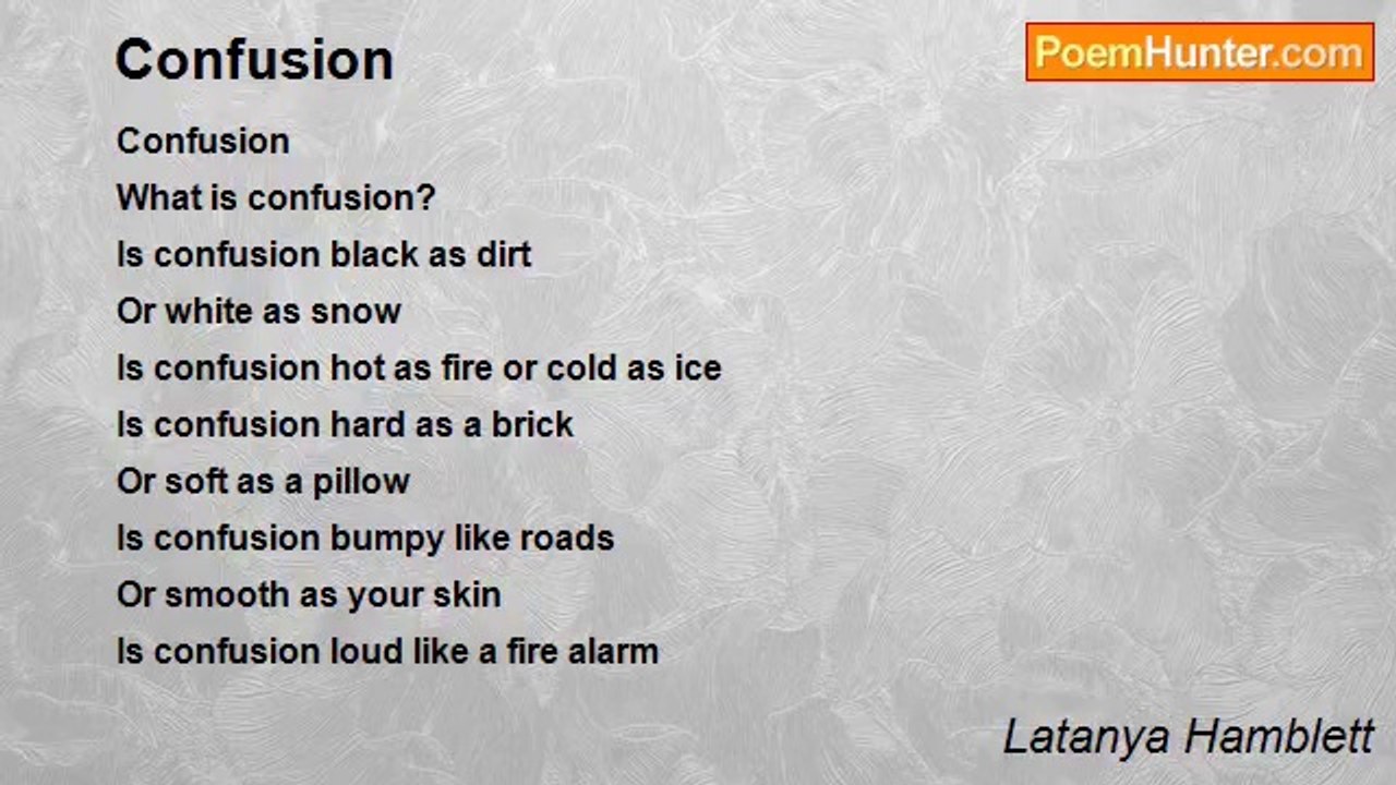 Latanya Hamblett - Confusion