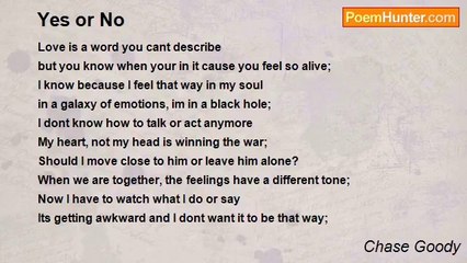 Chase Goody - Yes or No