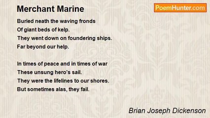 Brian Joseph Dickenson - Merchant Marine