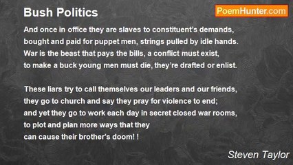 Steven Taylor - Bush Politics