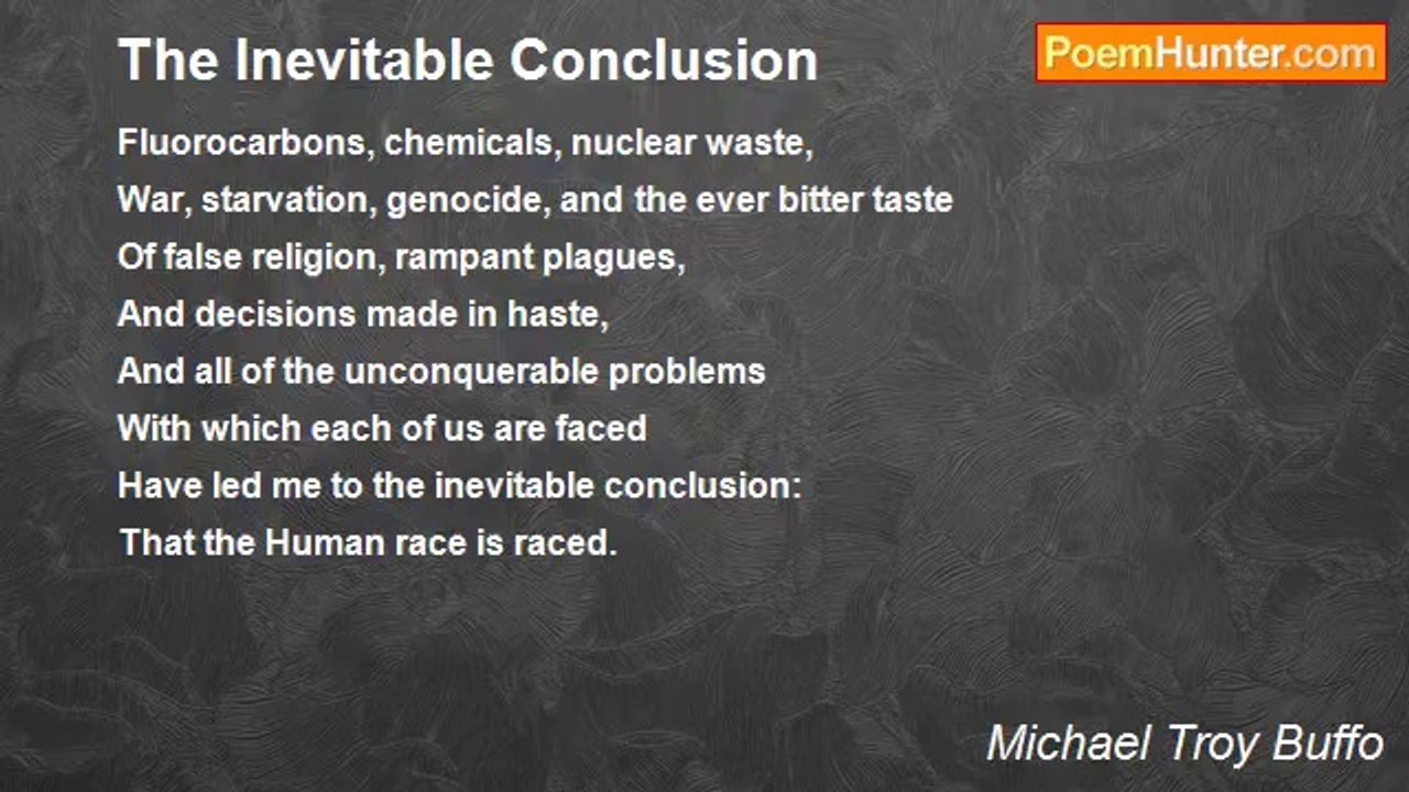Michael Troy Buffo - The Inevitable Conclusion