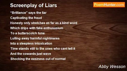Abby Wesson - Screenplay of Liars