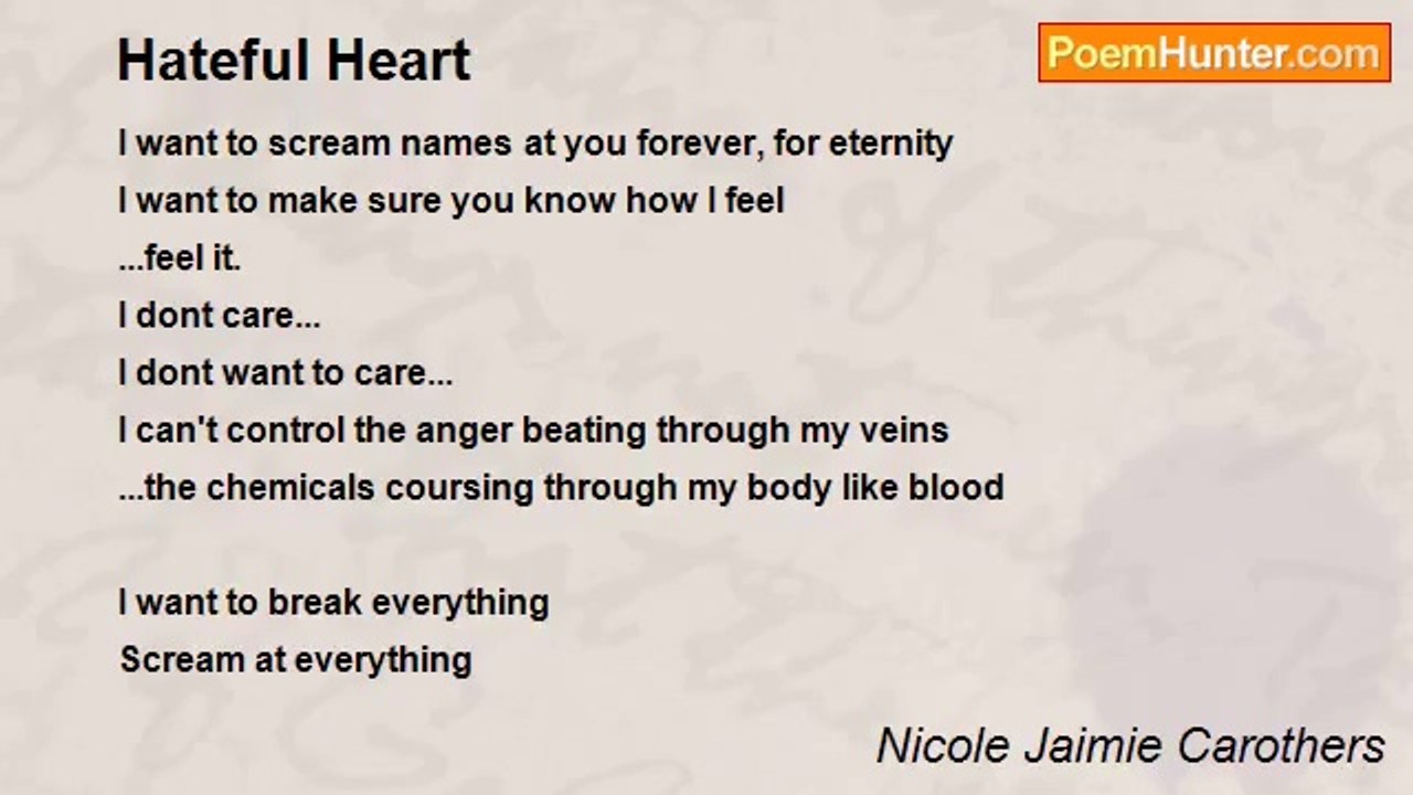 Nicole Jaimie Carothers - Hateful Heart