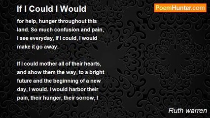 Ruth warren - If I Could I Would