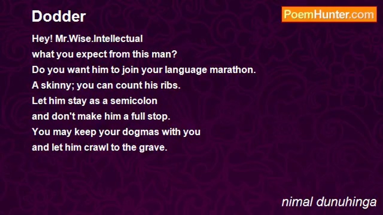 nimal dunuhinga - Dodder