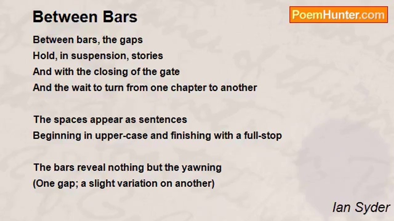 Ian Syder - Between Bars
