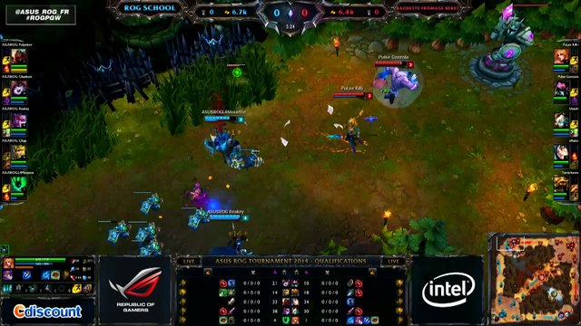 League of Legends - ASUS ROG Tournament - Qualifier 8 ROG SCHOOL VS BAGUETTE