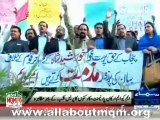 MQM Islamabad protest against Khursheed Shah statement on Muhajir