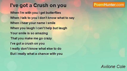 Avilone Cole - I've got a Crush on you
