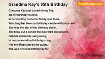 Christina Sunrise - Grandma Kay’s 95th Birthday