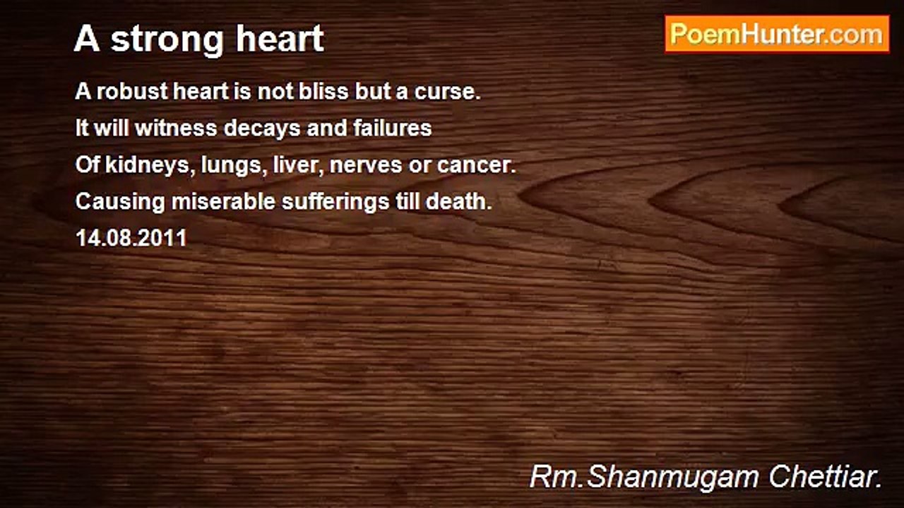 Rm.Shanmugam Chettiar. - A strong heart