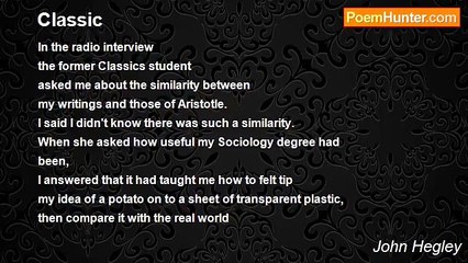 John Hegley - Classic