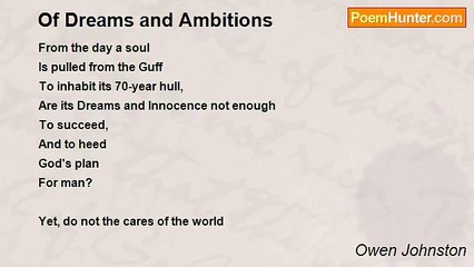 Owen Johnston - Of Dreams and Ambitions