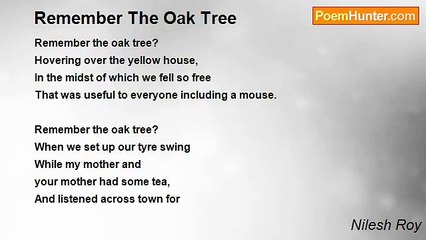 Nilesh Roy - Remember The Oak Tree