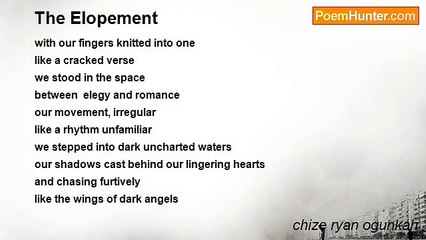 chize ryan ogunkah - The Elopement