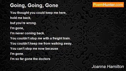 Joanna Hamilton - Going, Going, Gone