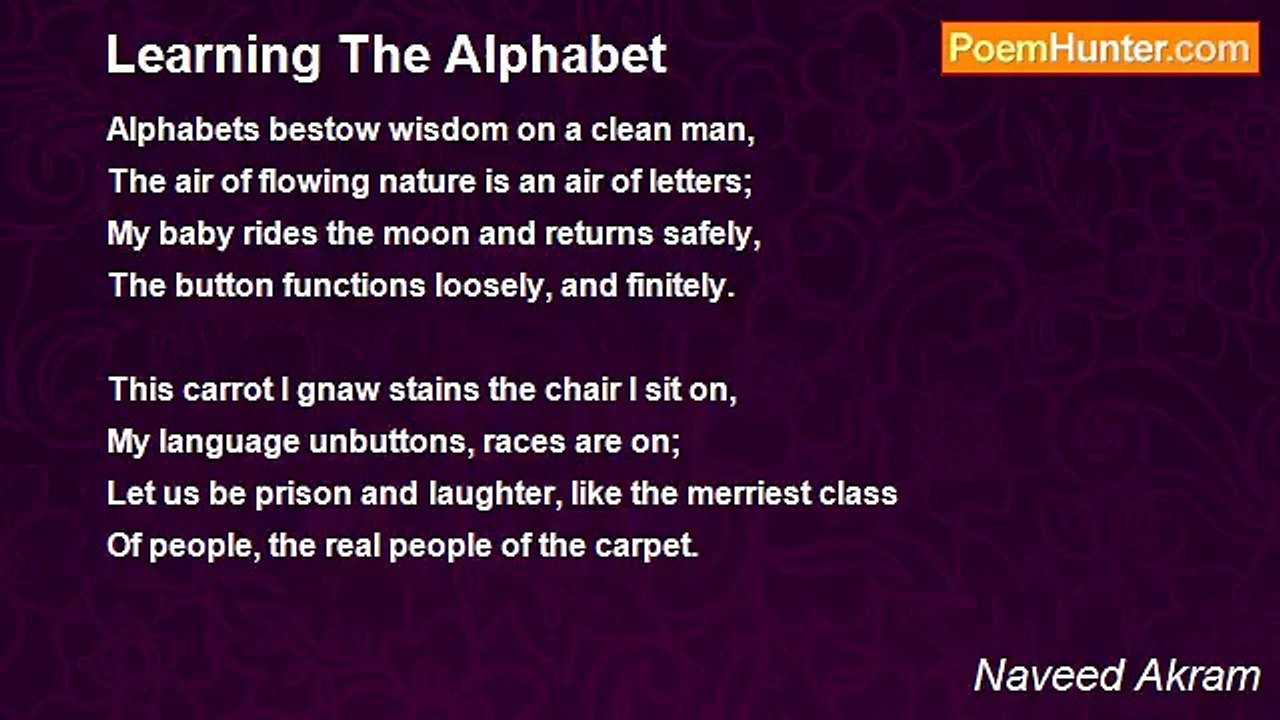Naveed Akram - Learning The Alphabet