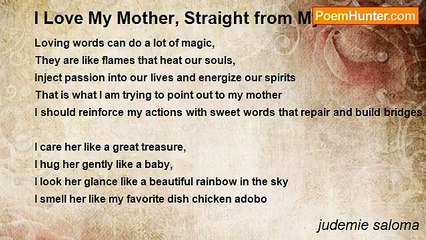 judemie saloma - I Love My Mother, Straight from My Heart