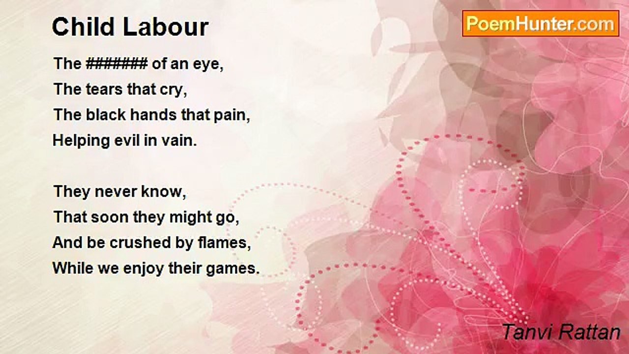 Tanvi Rattan - Child Labour