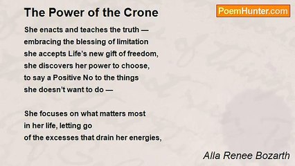 Alla Renee Bozarth - The Power of the Crone