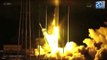Explosion  de la fusée Antares après son décollage vers l'ISS
