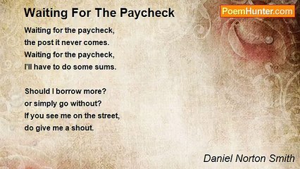 Daniel Norton Smith - Waiting For The Paycheck