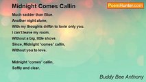 Buddy Bee Anthony - Midnight Comes Callin