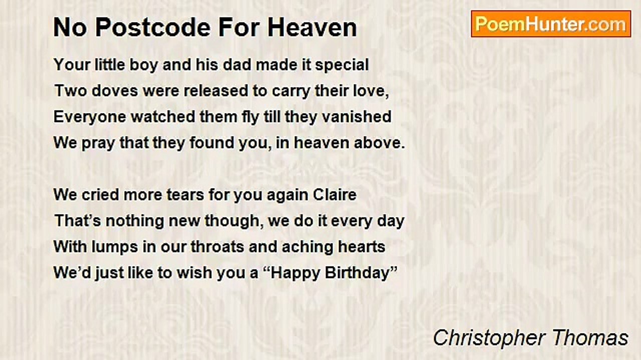 Christopher Thomas - No Postcode For Heaven