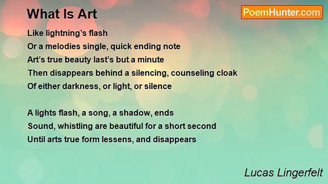 Lucas Lingerfelt - What Is Art