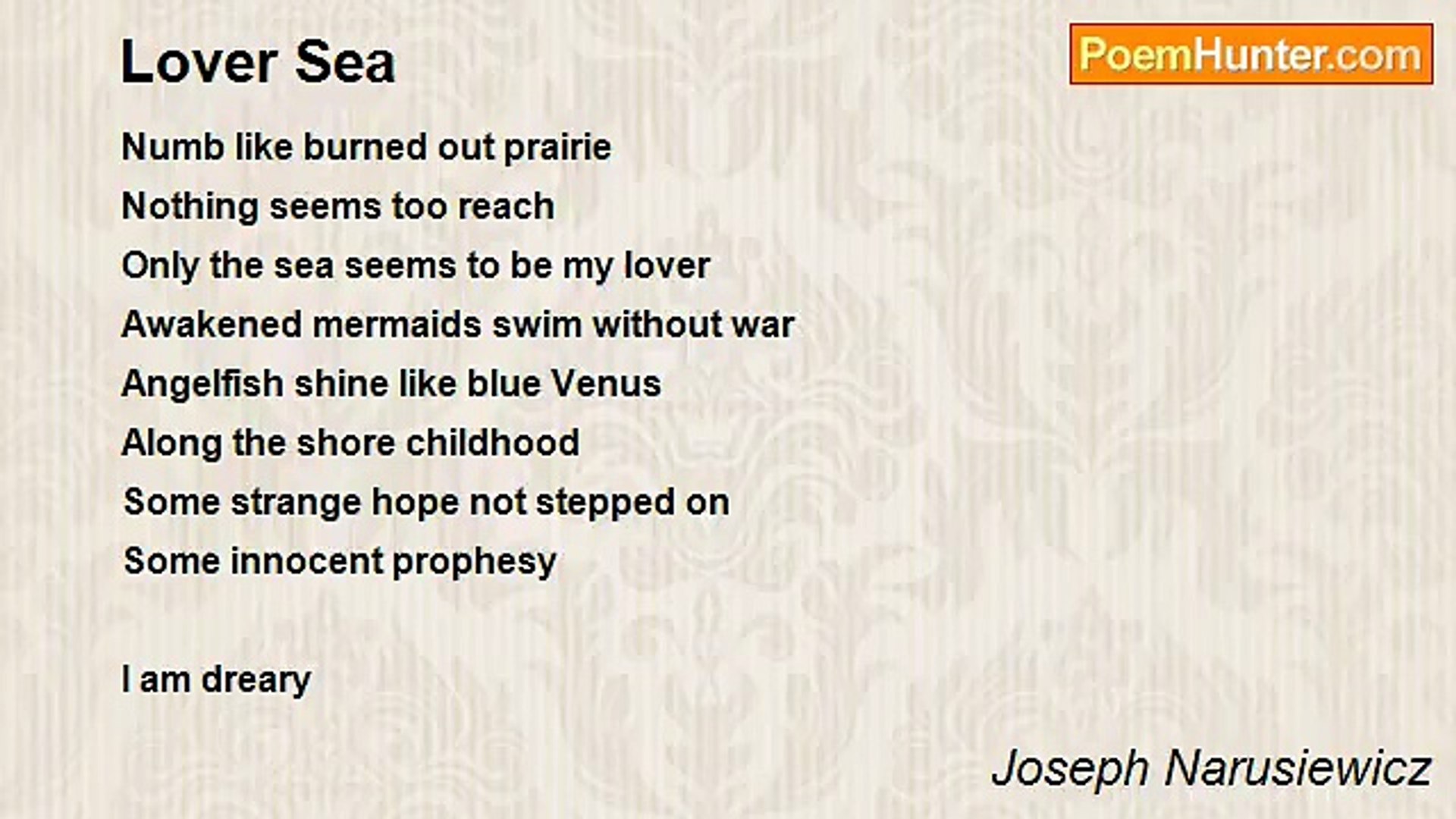 ⁣Joseph Narusiewicz - Lover Sea