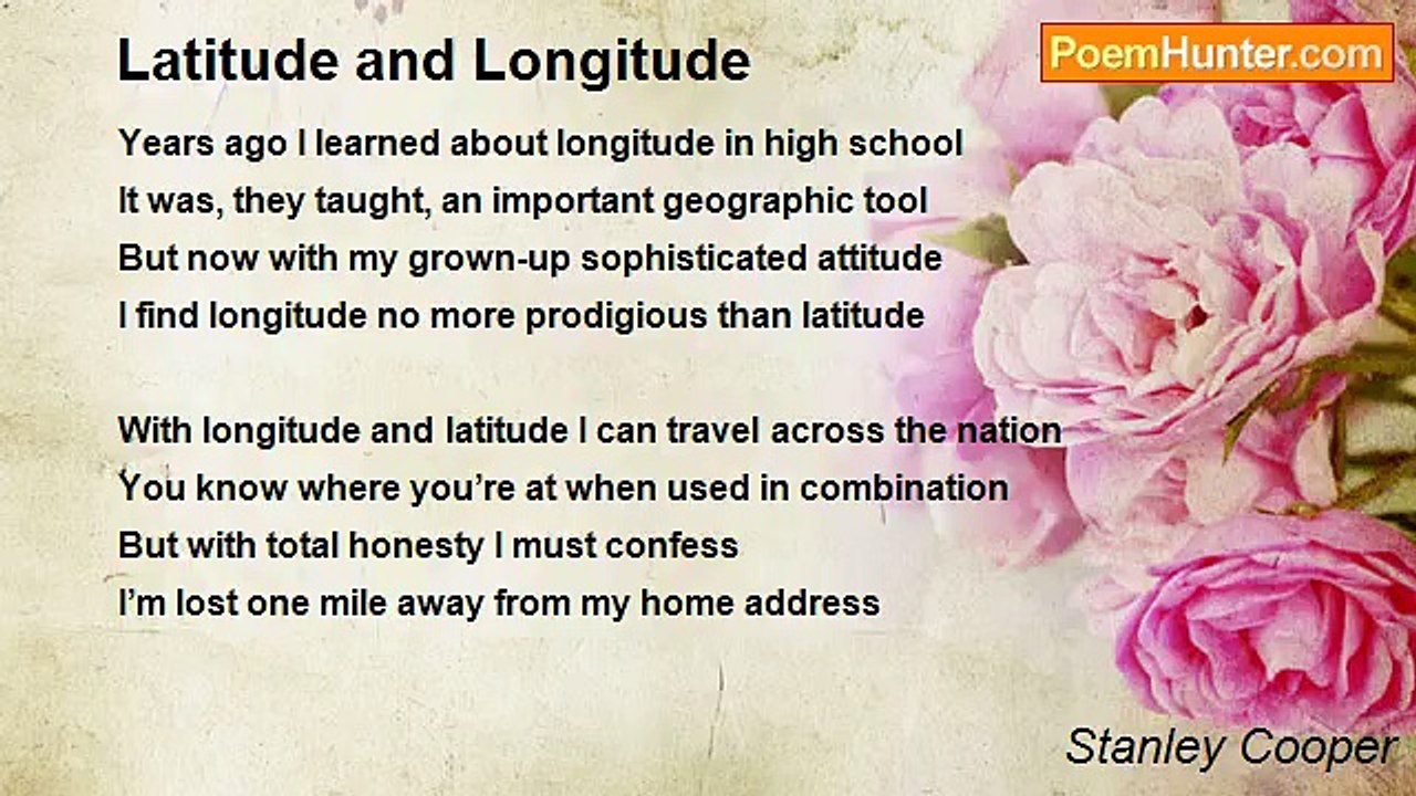 Stanley Cooper - Latitude and Longitude