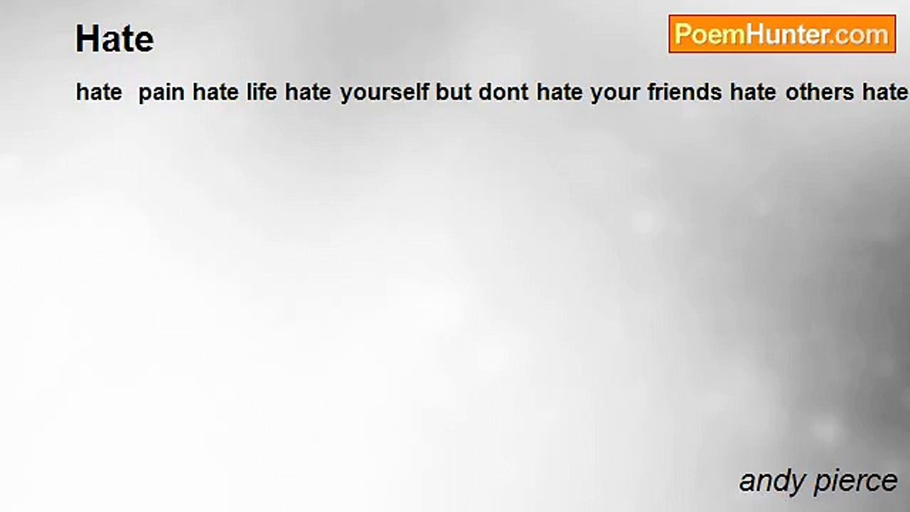andy pierce - Hate