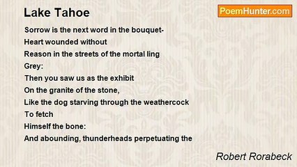 Robert Rorabeck - Lake Tahoe