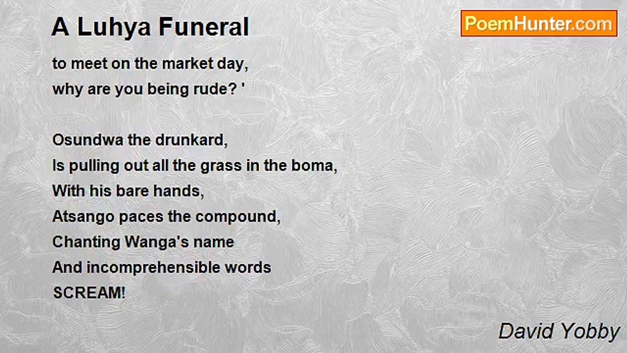 David Yobby - A Luhya Funeral