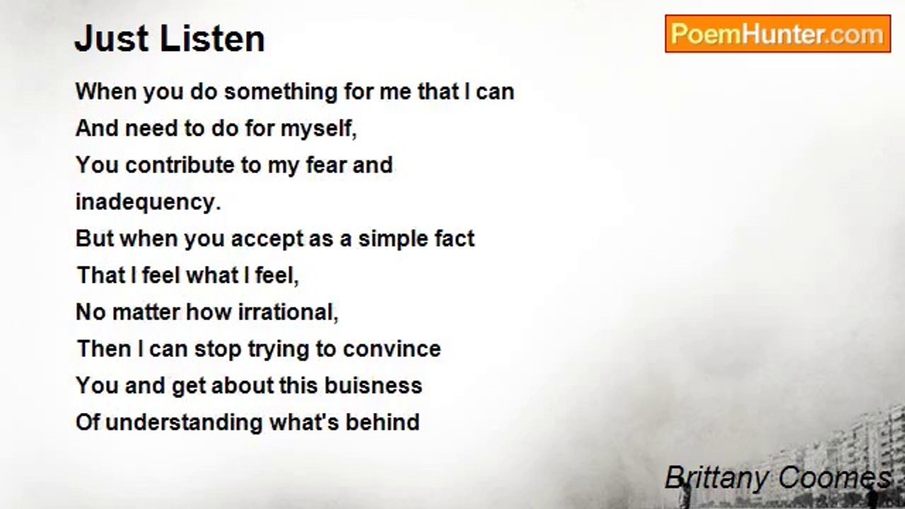 Brittany Coomes - Just Listen