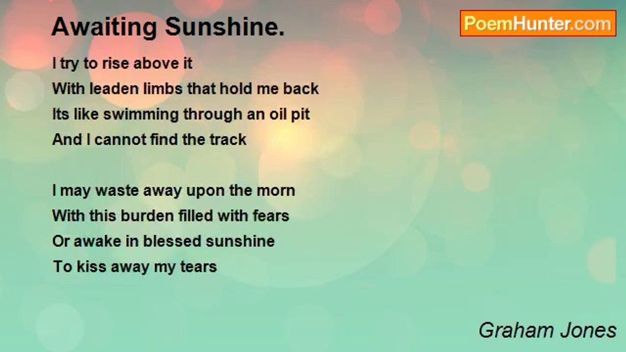 Graham Jones - Awaiting Sunshine.