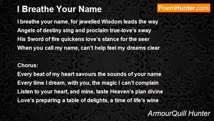 ArmourQuill Hunter - I Breathe Your Name