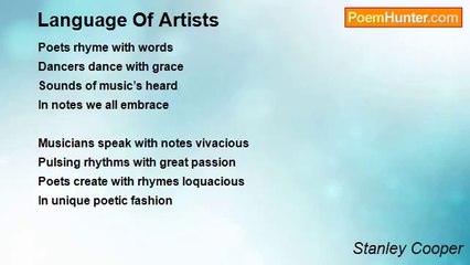 Stanley Cooper - Language Of Artists