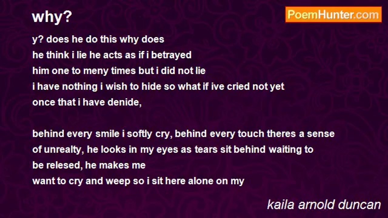kaila arnold duncan - why?