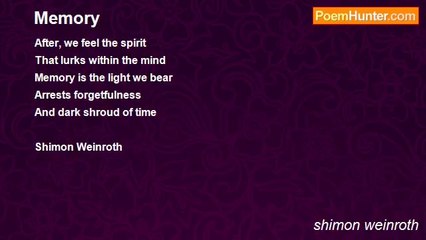shimon weinroth - Memory